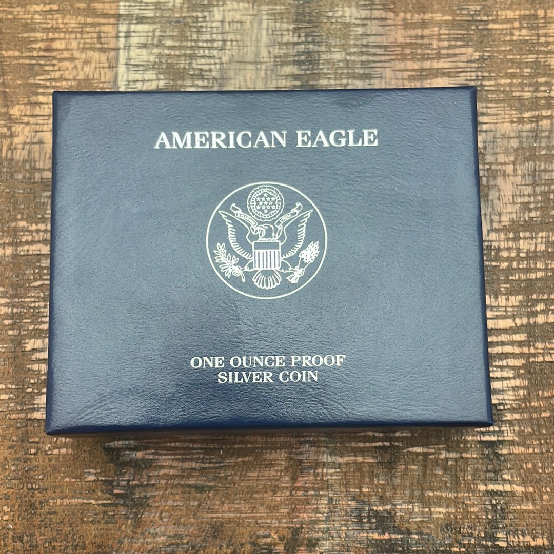 2012-W $1 US American Silver Eagle Proof Coin~Capsule, Presentation Case, Box, with COA.