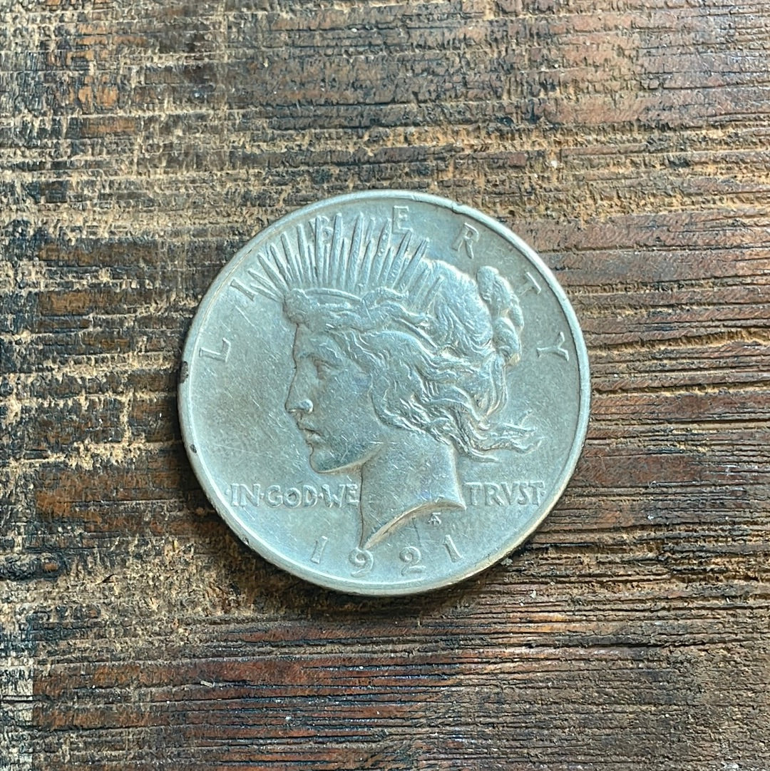 1921 US $1 Silver Peace Dollar Key Date