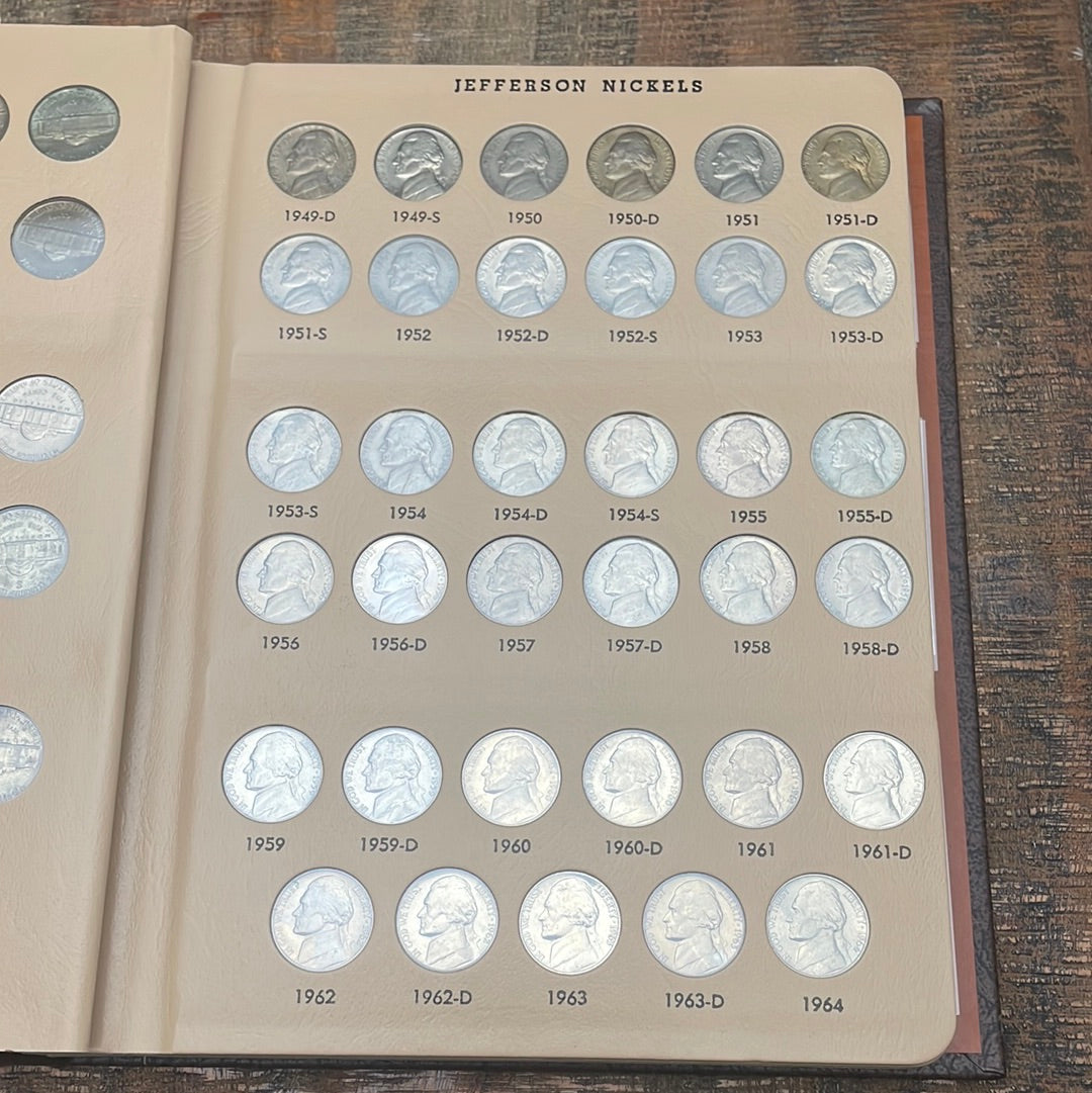 1938-2011 5C US Jefferson Nickels Complete Book - Includes Proof-Only Issues