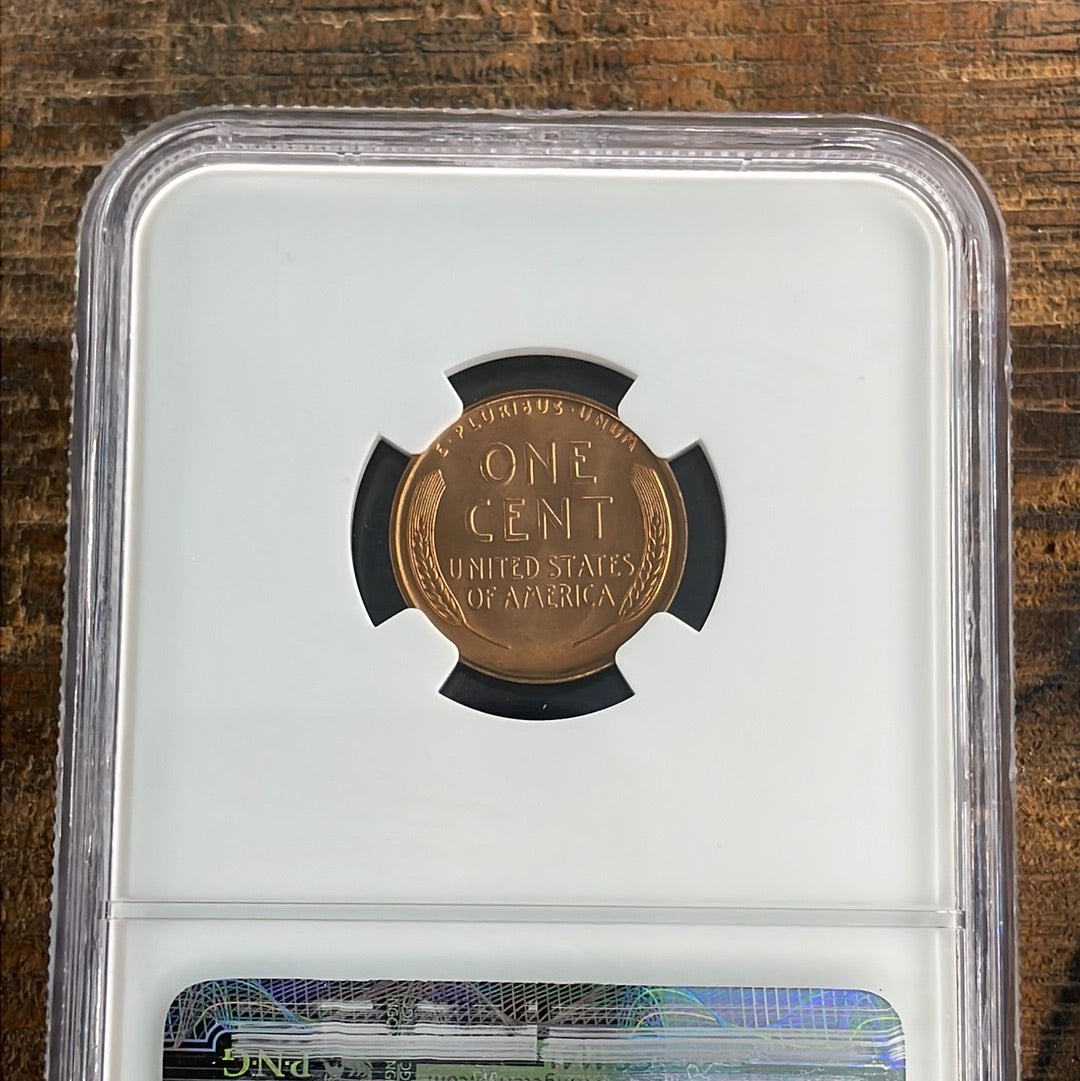 1942-D 1c US Lincoln Wheat Cent NGC MS66 RD