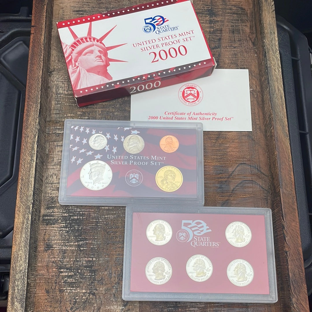 2000-S Silver Proof Set in OGP with COA