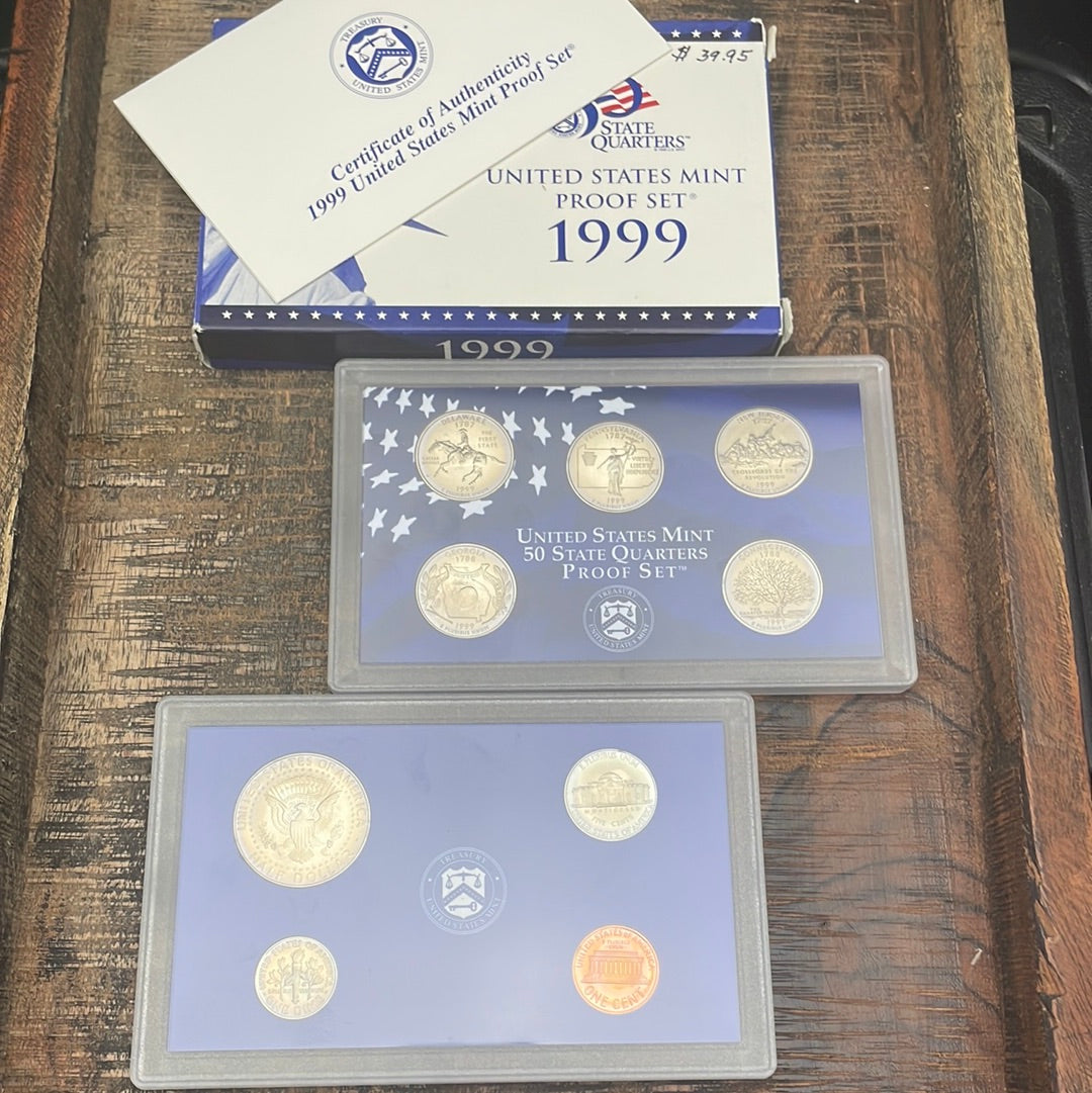 1999 - 9 Coin-Proof Set in OGP