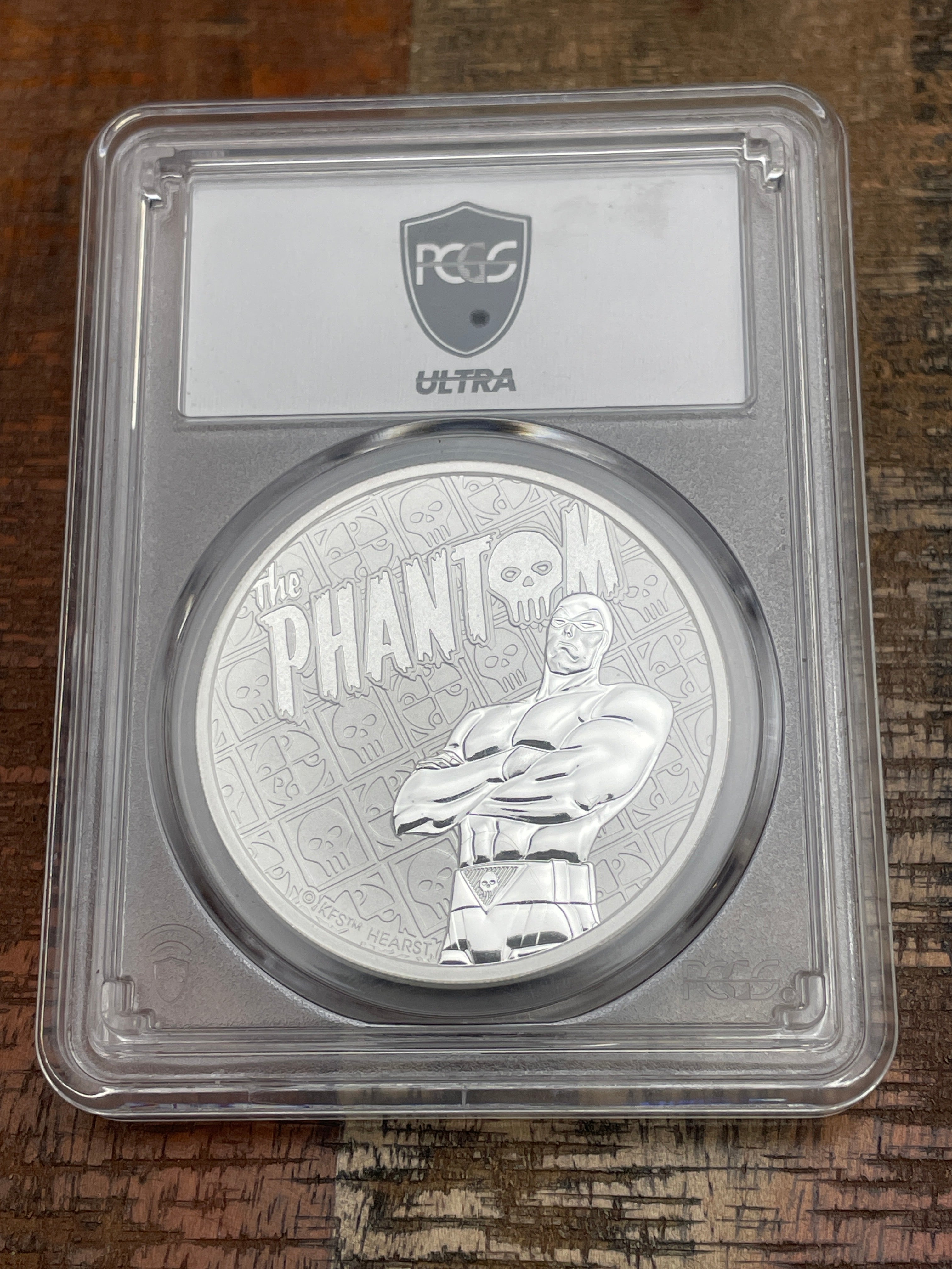 2022 P Tuvalu $1 The Phantom 1oz .9999 Silver PCGS MS70