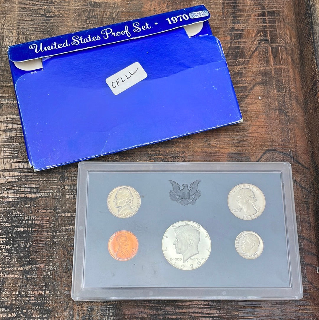 1970 Proof Set-Small Date in OGP