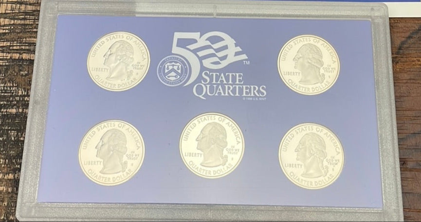 2005 US Mint 50 State Quarters Proof Set in OGP with COA