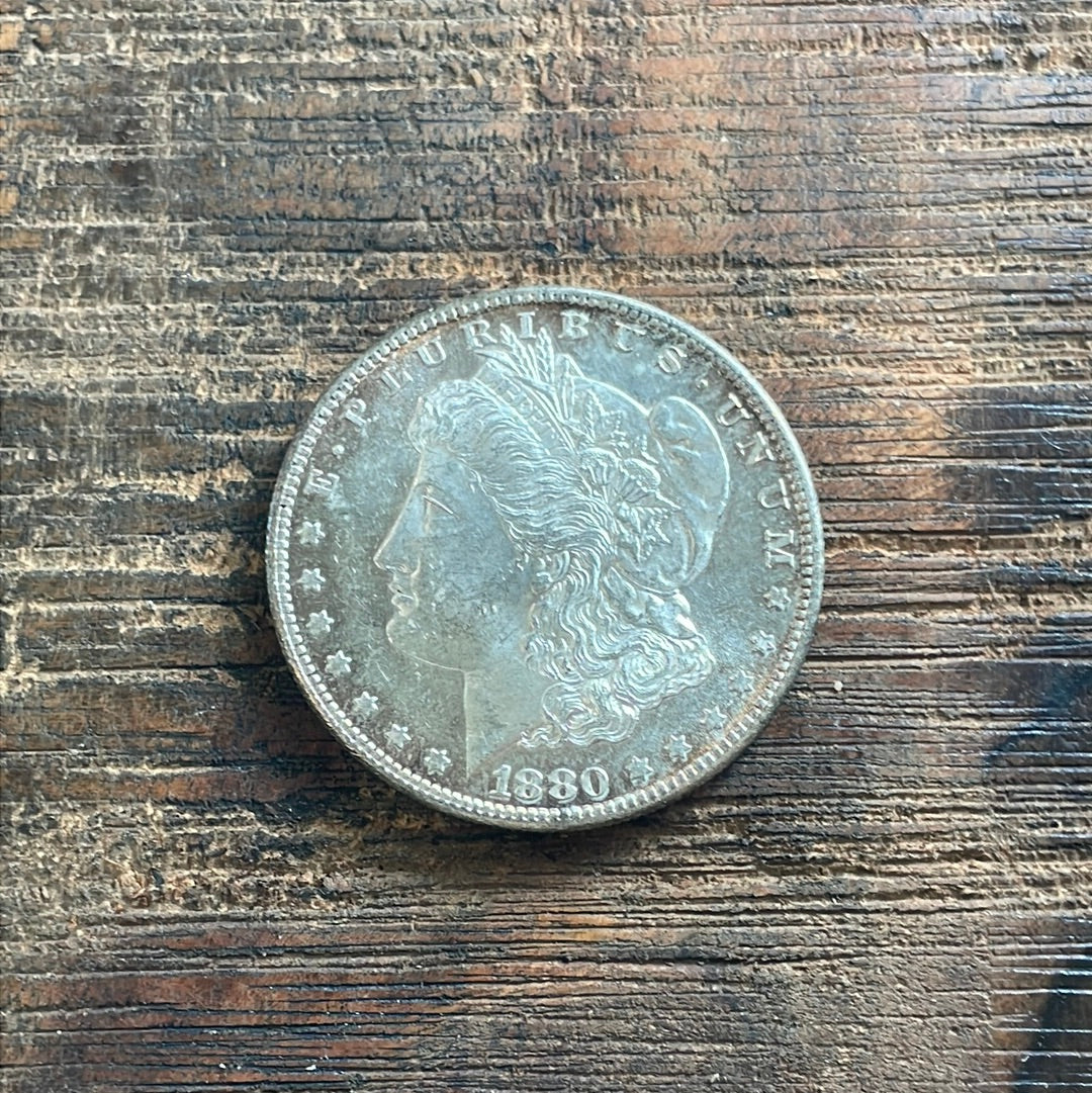1880-S $1 US Morgan Silver Dollar