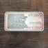 Wyoming 44th State 1oz Troy .999 Fine Silver Art Bar Toned 1976 Hamilton Mint