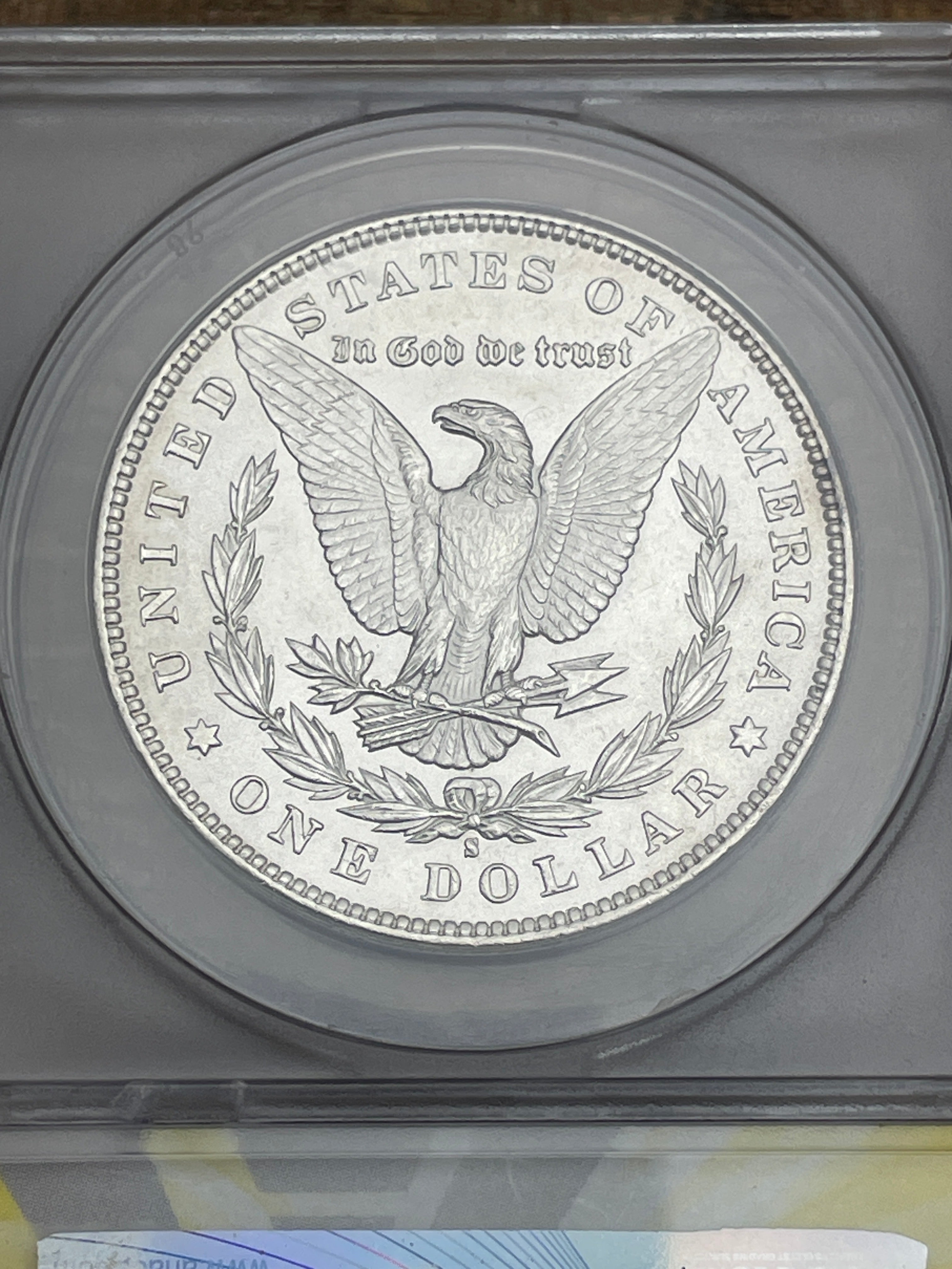 1880 S US $1 Morgan Silver Dollar ANACS MS63 VAM-11 "HOT 50"