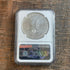 2023-W $1 Burnished American Silver Eagle FDOI. NGC MS70