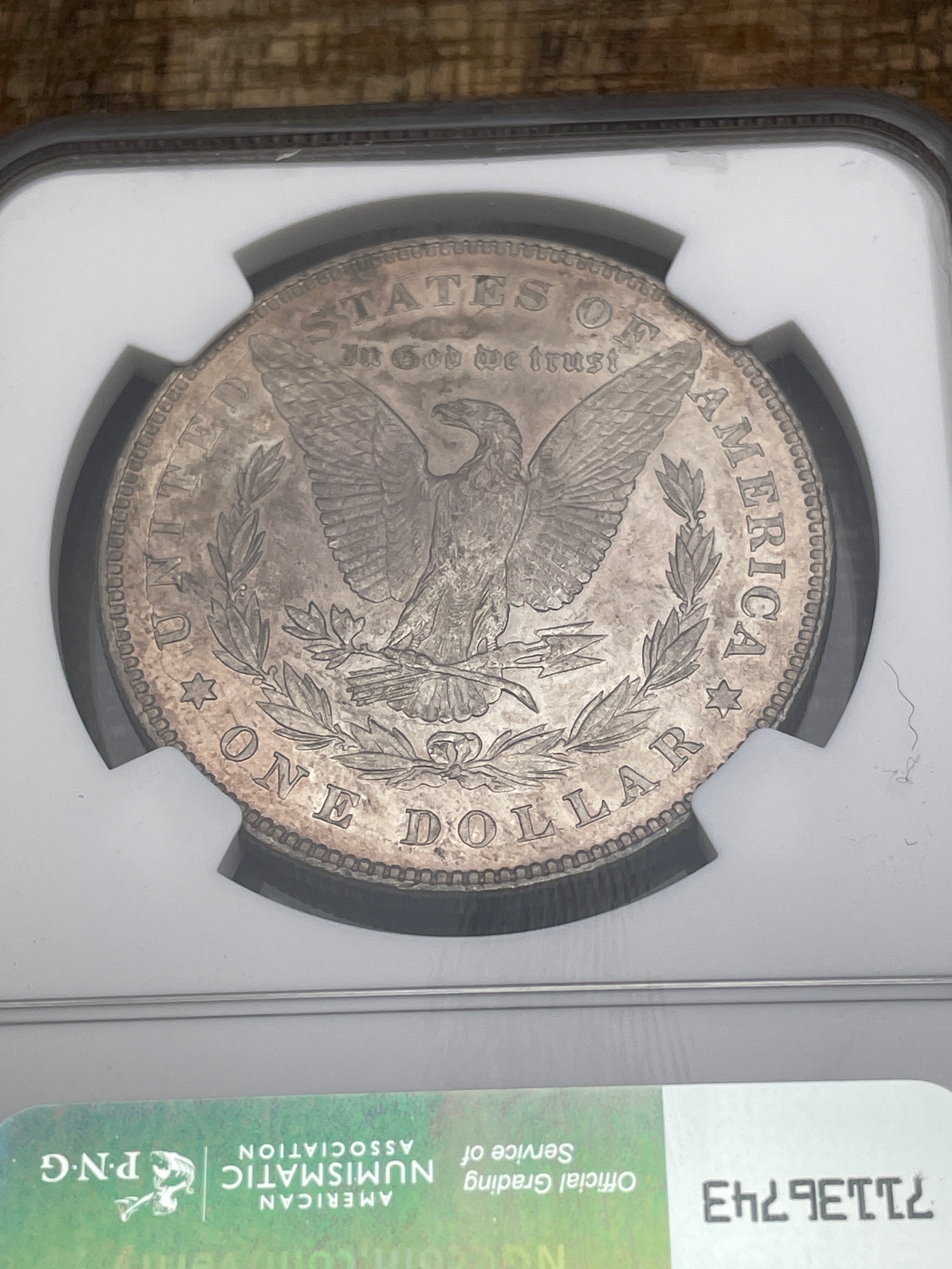 1878 7TF Rev of 78 $1 US Silver Morgan Dollar NGC MS62