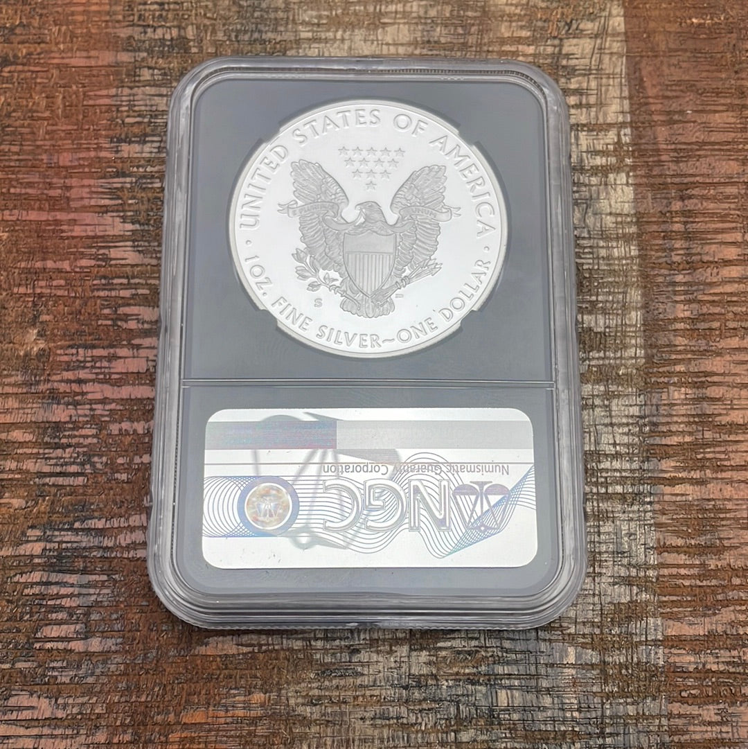 2018-S $1 American Silver Eagle ~ FDOI ~ NGC PF70 Ultra Cameo ~ Moy signed