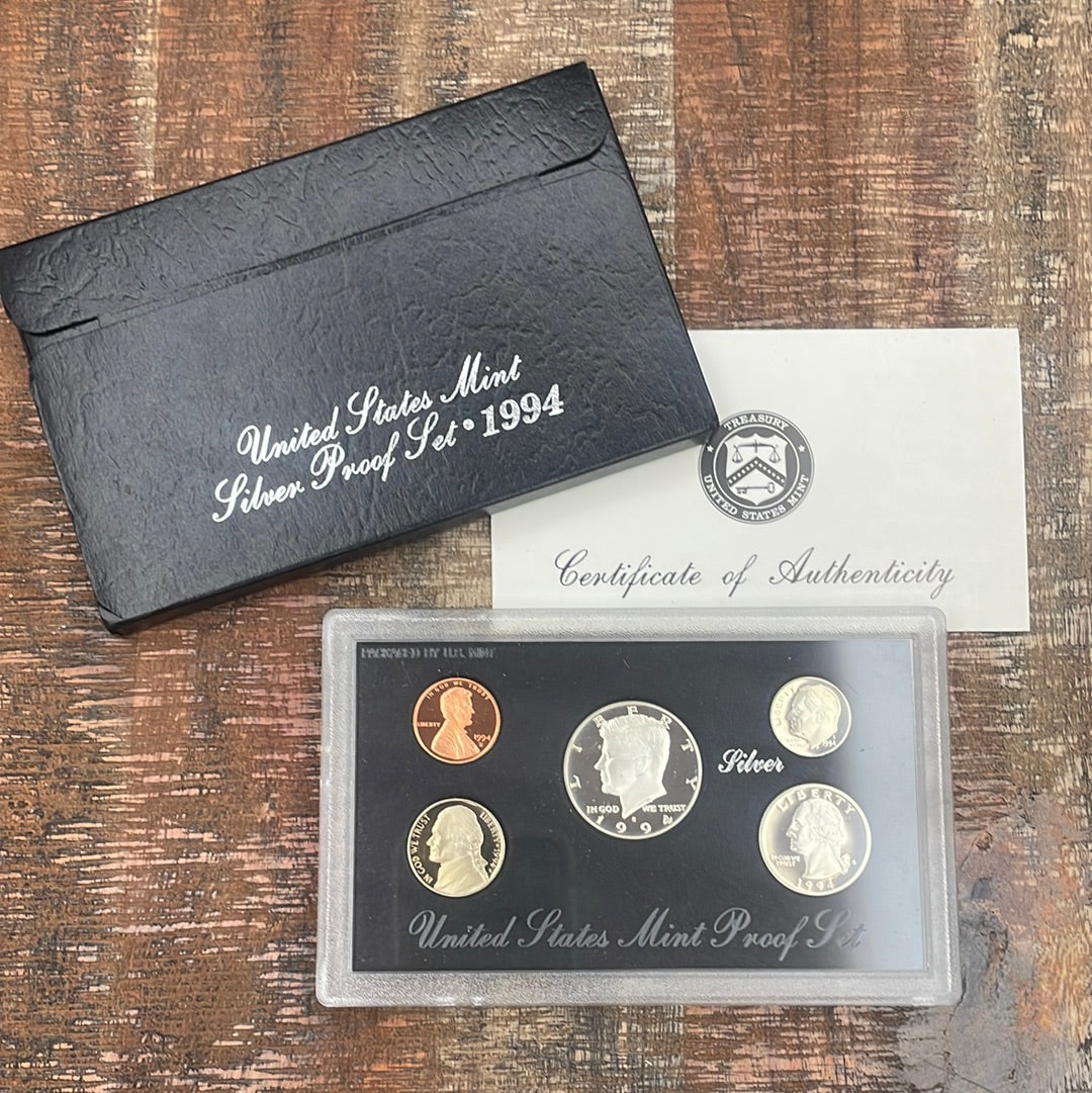 1994 US Mint Silver Proof Set ~ In OGP with COA