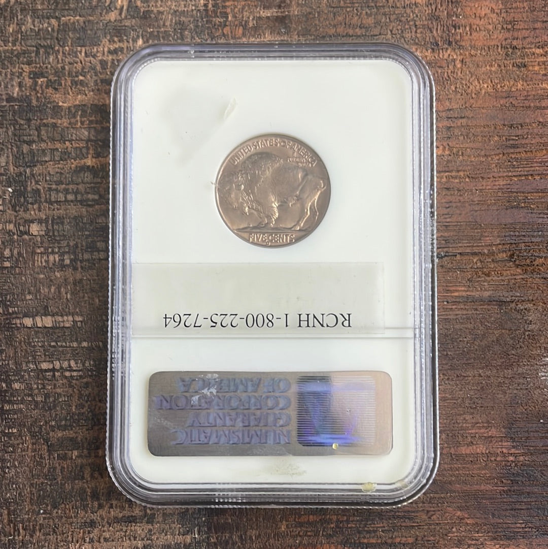 1938-D 5c US Buffalo Nickel. NGC MS66