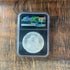 2021 $1 US American Silver Eagle, Struck at Philadelphia Mint, Heraldic Eagle T-1, Emergency Production-FR, NGC MS70