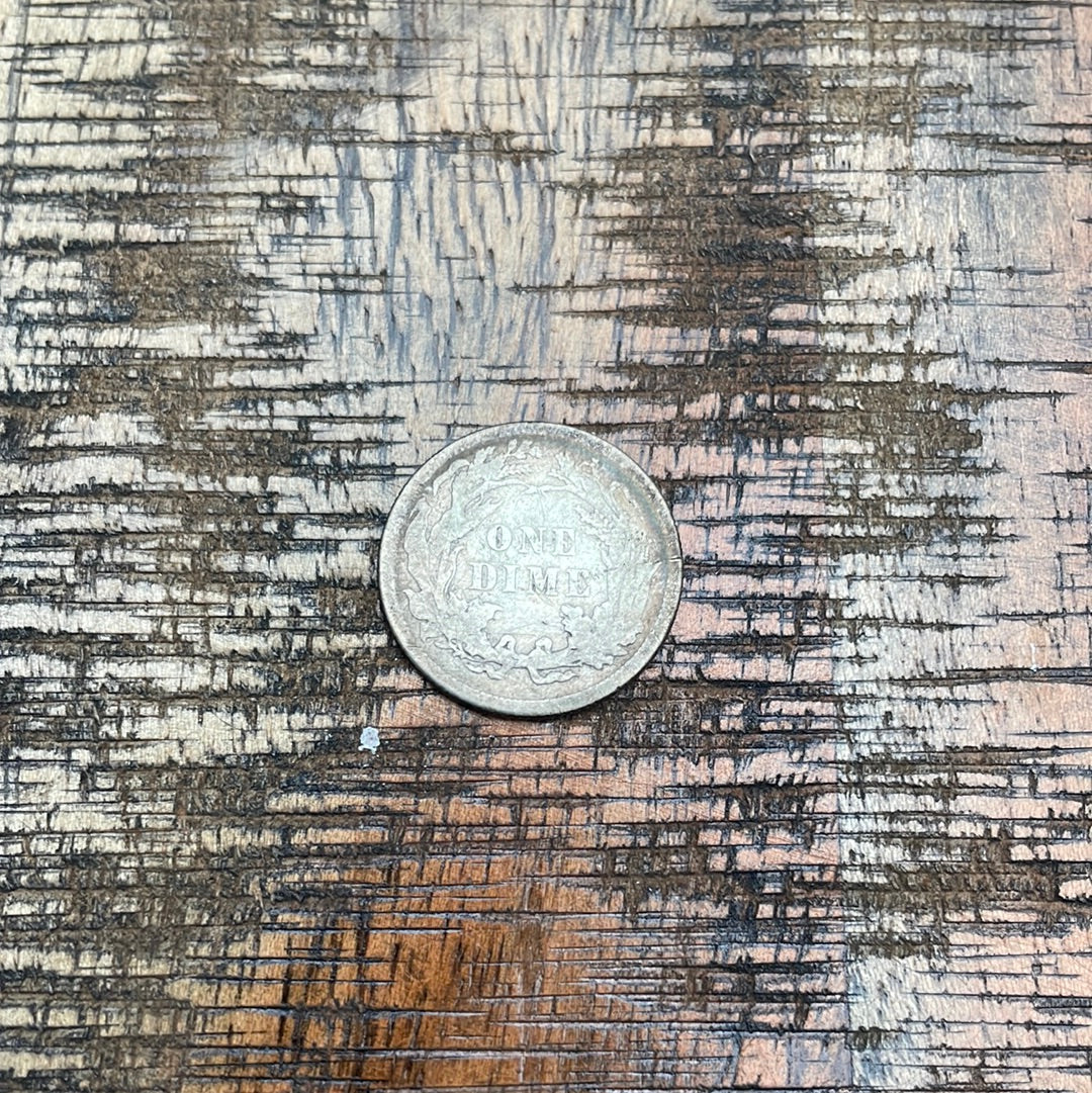 1883 10c US Seated Liberty Dime - 90% Silver