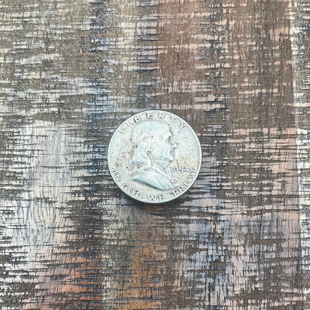 1954 50C US Franklin Half Dollar