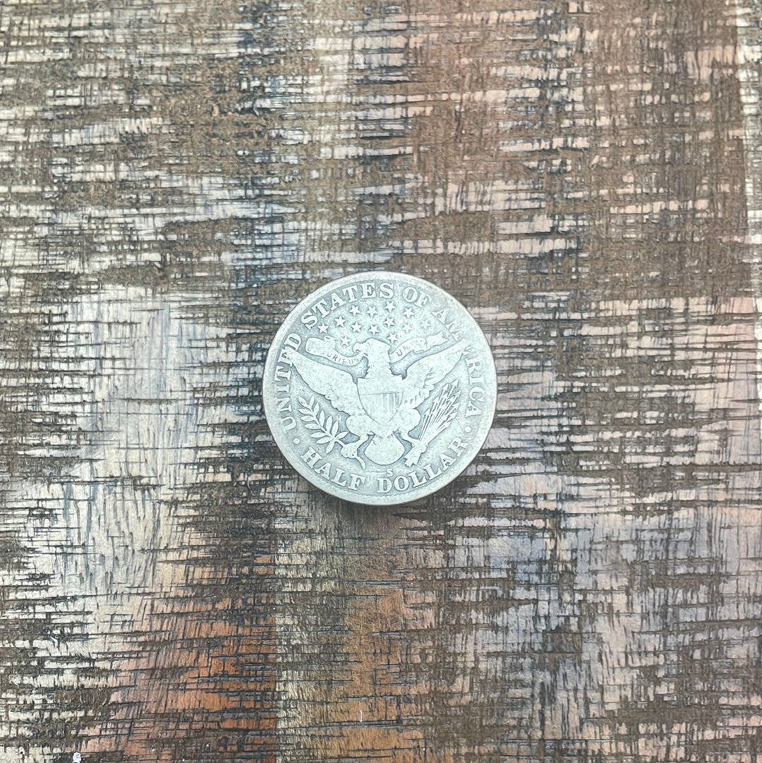 1915-S 50C US Barber Half Dollar