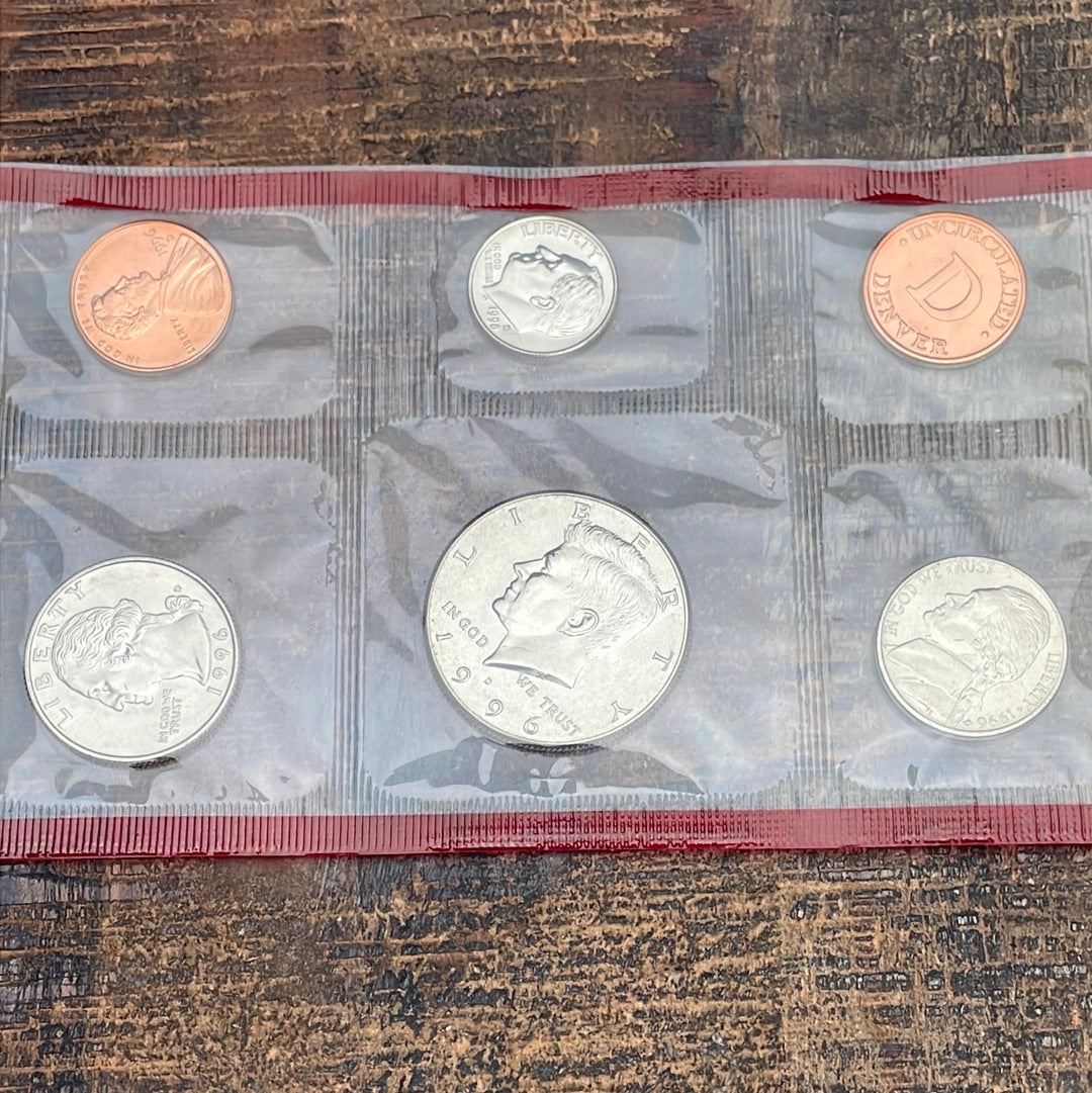 1996 Mint Set no Envelope no "W" Dime