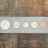 1968-D Birth Year Set, 5 coin set with 40% Silver Half Dollar.
