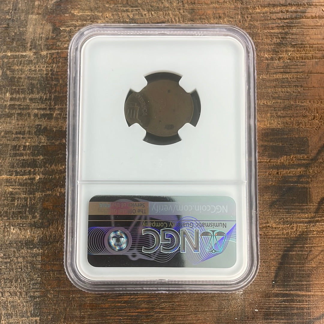 1968-D 1c US Lincoln Memorial Cent NGC MS62 BN Mint Error (75% off center)