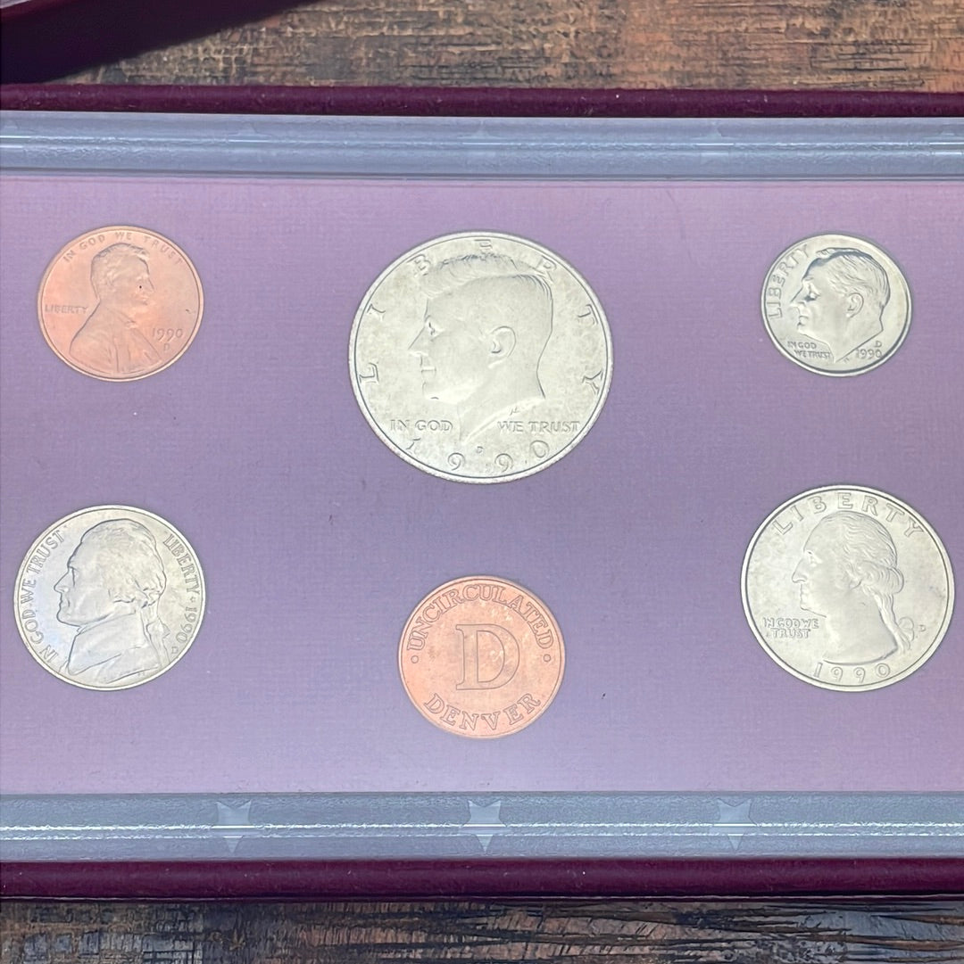 1990-D Uncirculated Bank Set in OGP