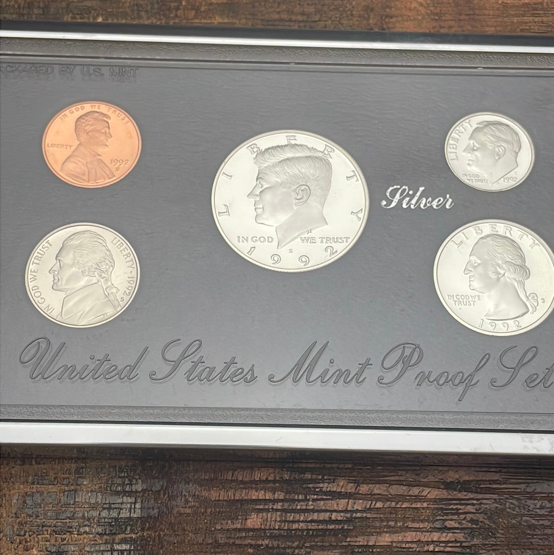 1992-S United States Mint Premier Silver Proof Set in Mint Packaging with COA