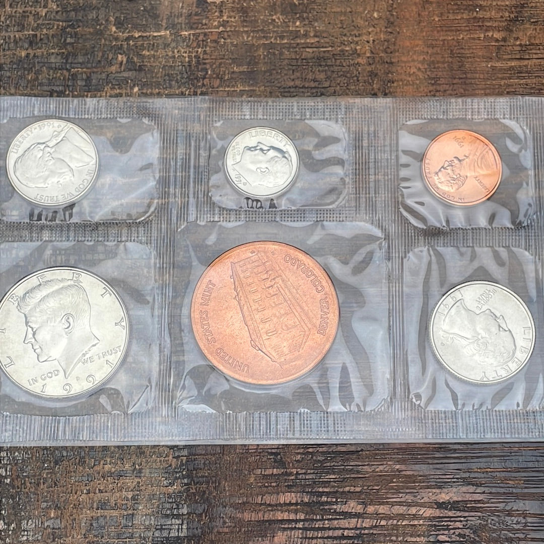1991-D Official US Mint Souvenir Set no Envelope