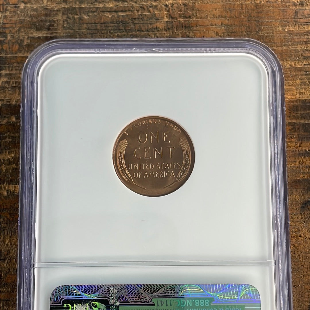 1955-S 1c US Lincoln Wheat Cent NGC MS67 RD