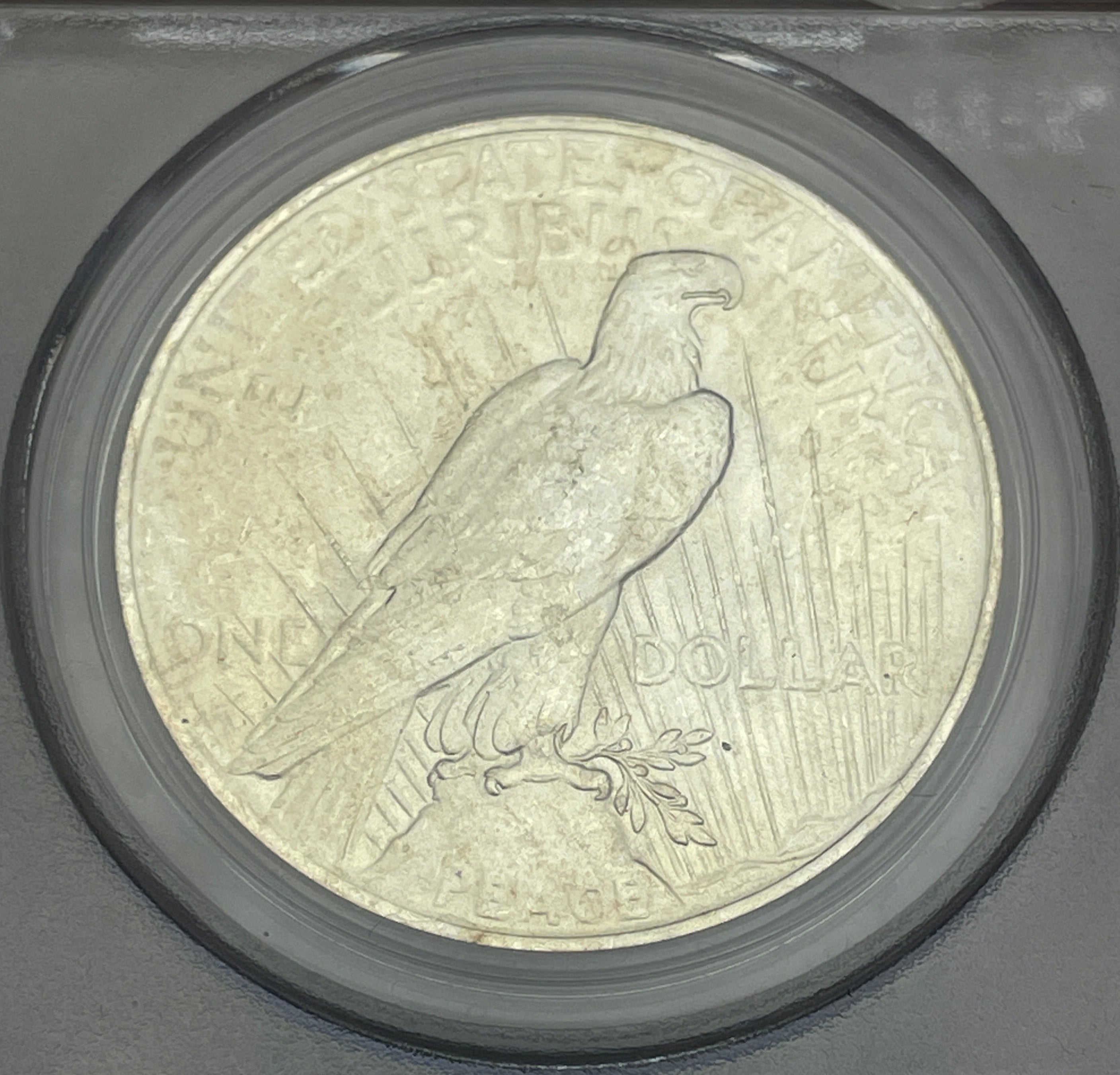 1922 US $1 Peace Silver Dollar PCGS MS63