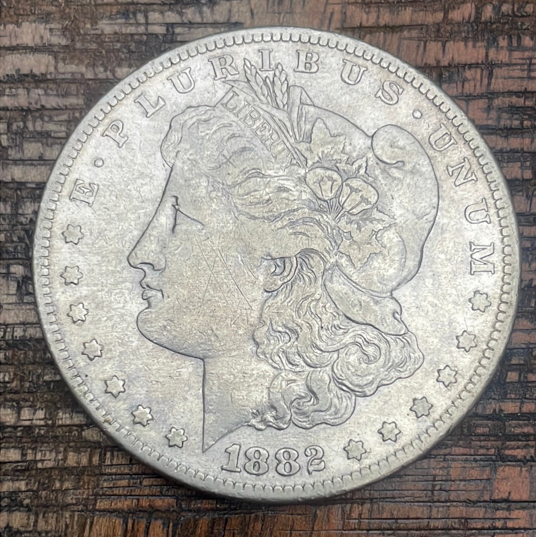1882-S $1 US Morgan Silver Dollar