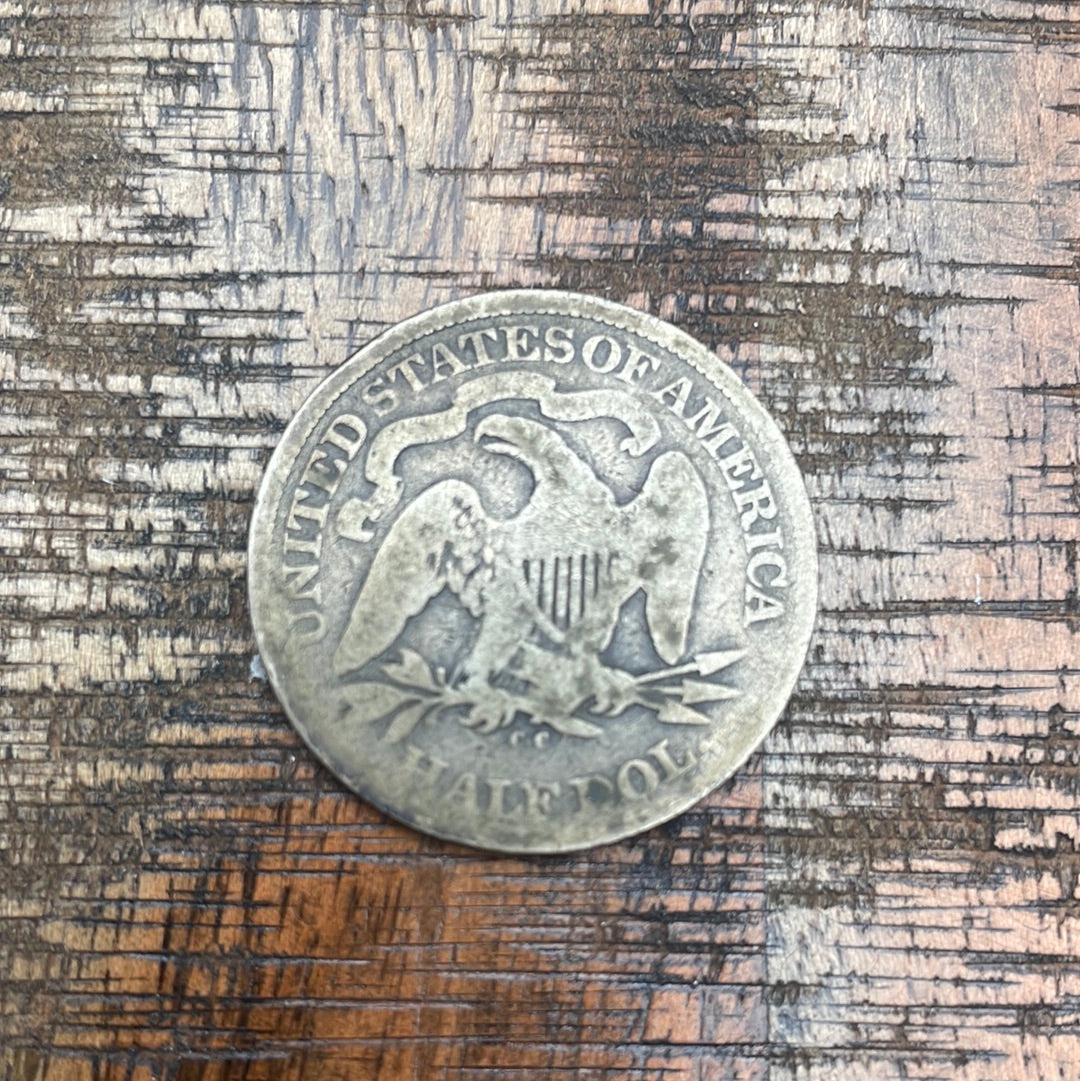 1875-CC 50C US Seated Liberty Half Dollar