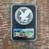 2021-W $1 US American Silver Eagle, Eagle Landing T-2, FDOI, NGC PF70 Ultra Cameo, Gaudioso Signed