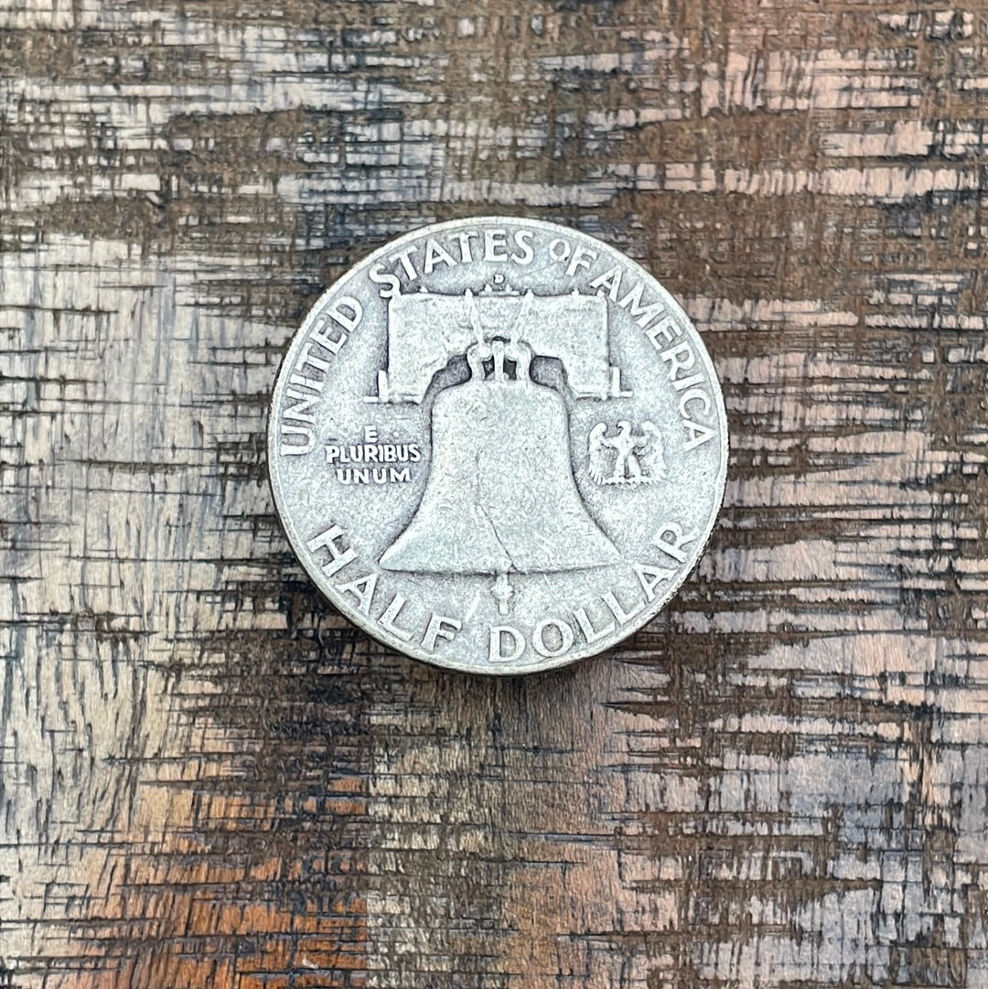 1952-D 50C US Franklin Half Dollar