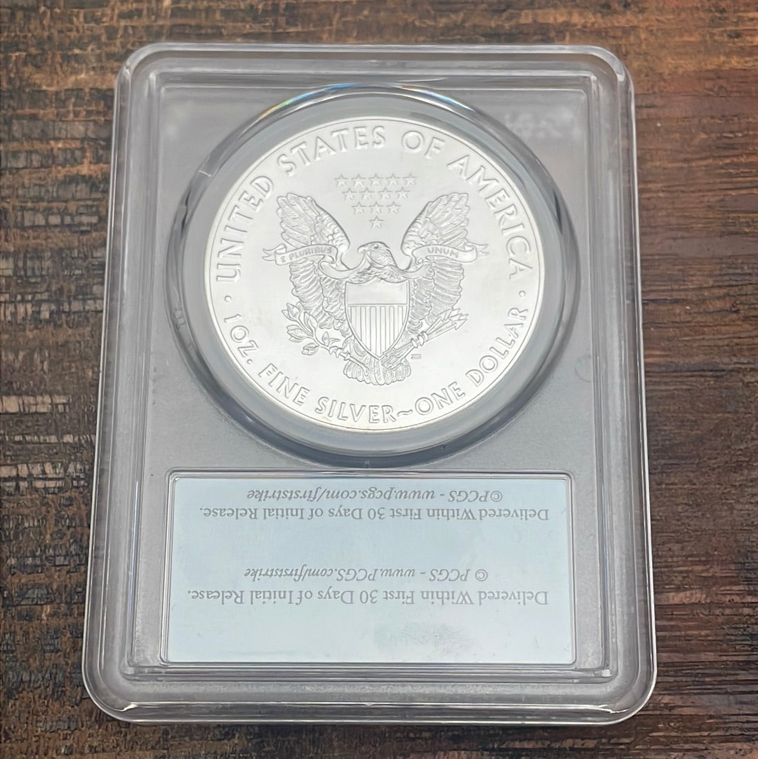 2016 $1 American Silver Eagle PCGS MS70 30th Anniversary