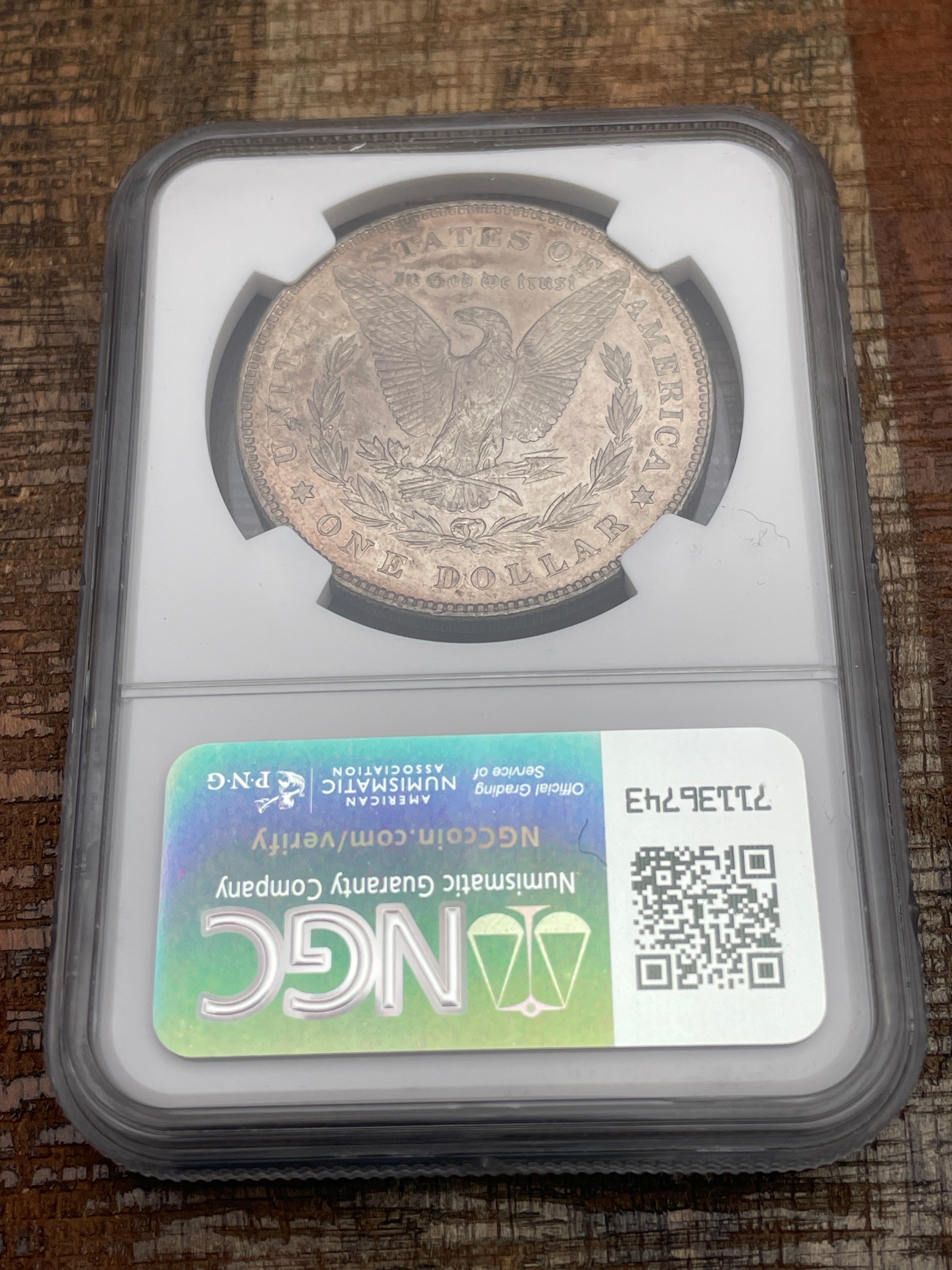 1878 7TF Rev of 78 $1 US Silver Morgan Dollar NGC MS62