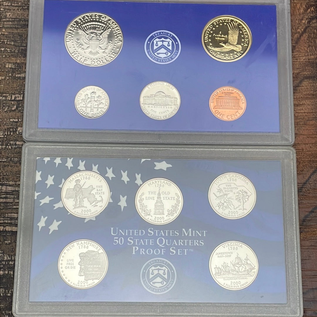 2000 - 10 Coin Proof Set with no Box