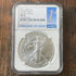 2021 $1 US American Silver Eagle, Heraldic Eagle T-1, FDOI NGC MS70