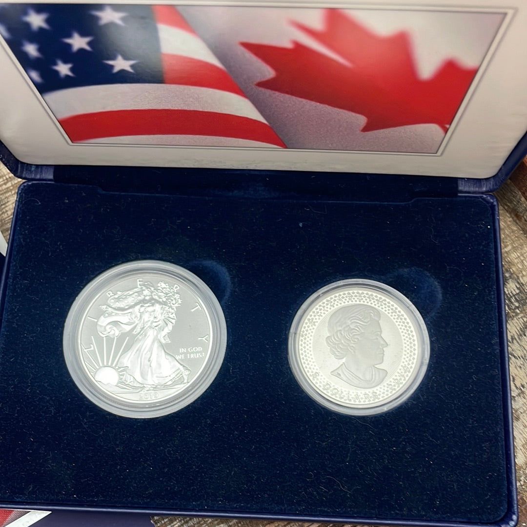 2019 Pride of Two Nations~Canada Set and US Set~ 2 coins in each set 4 coins total ~  In OGP with BOX and COA