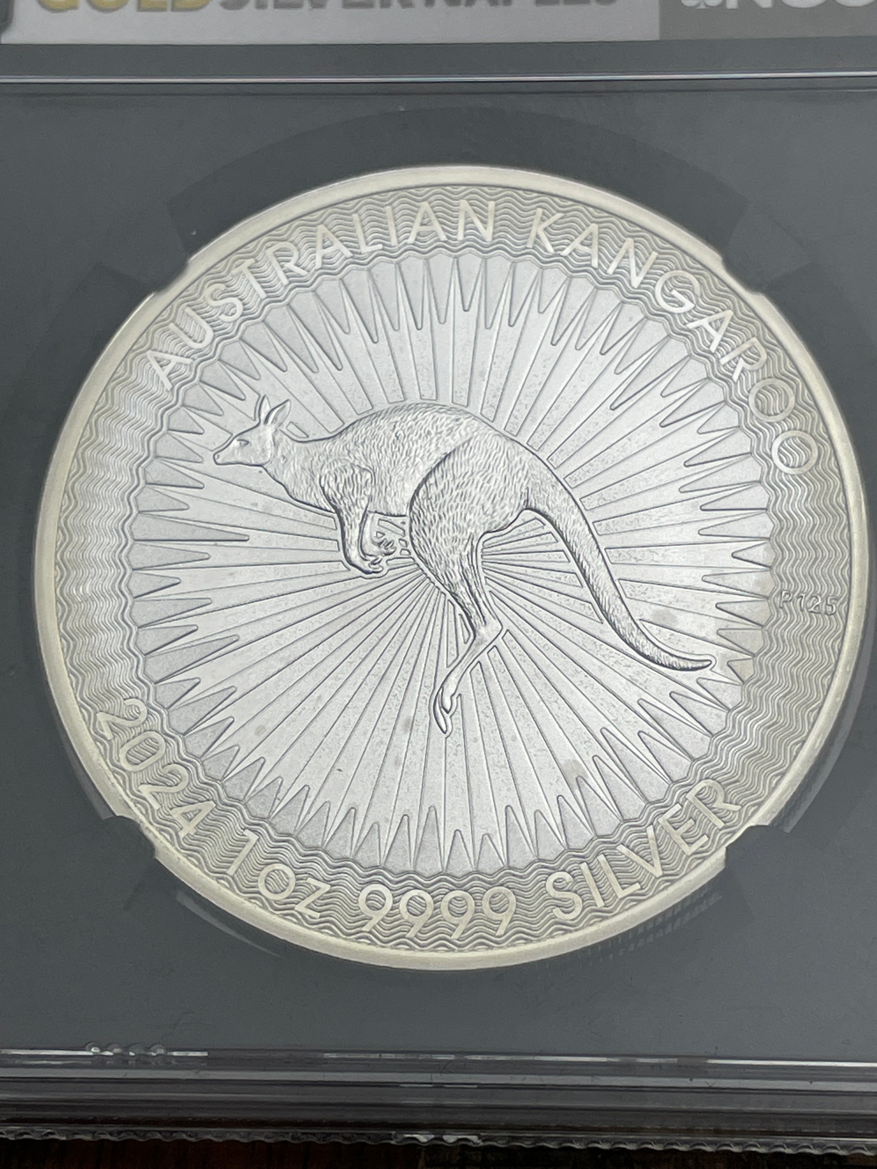 2024 P Australia $1 Kangaroo 1ox .9999 Silver NGC BU