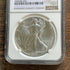 2021-S $1 US Silver Eagle. Eagle Landing T-2 NGC MS69