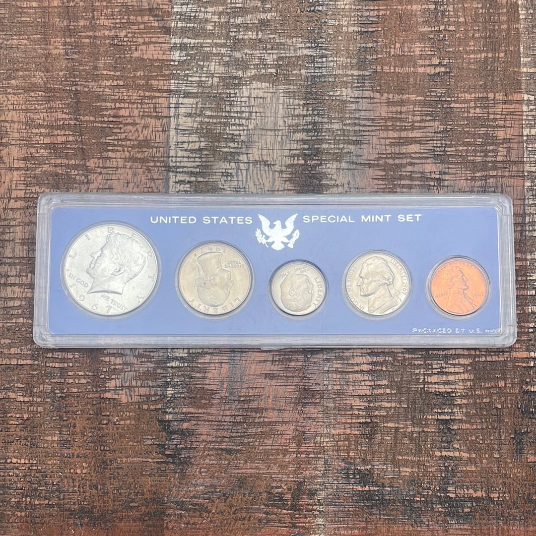 1967 Special Mint Set 5 coins~40% Silver Half Dollar