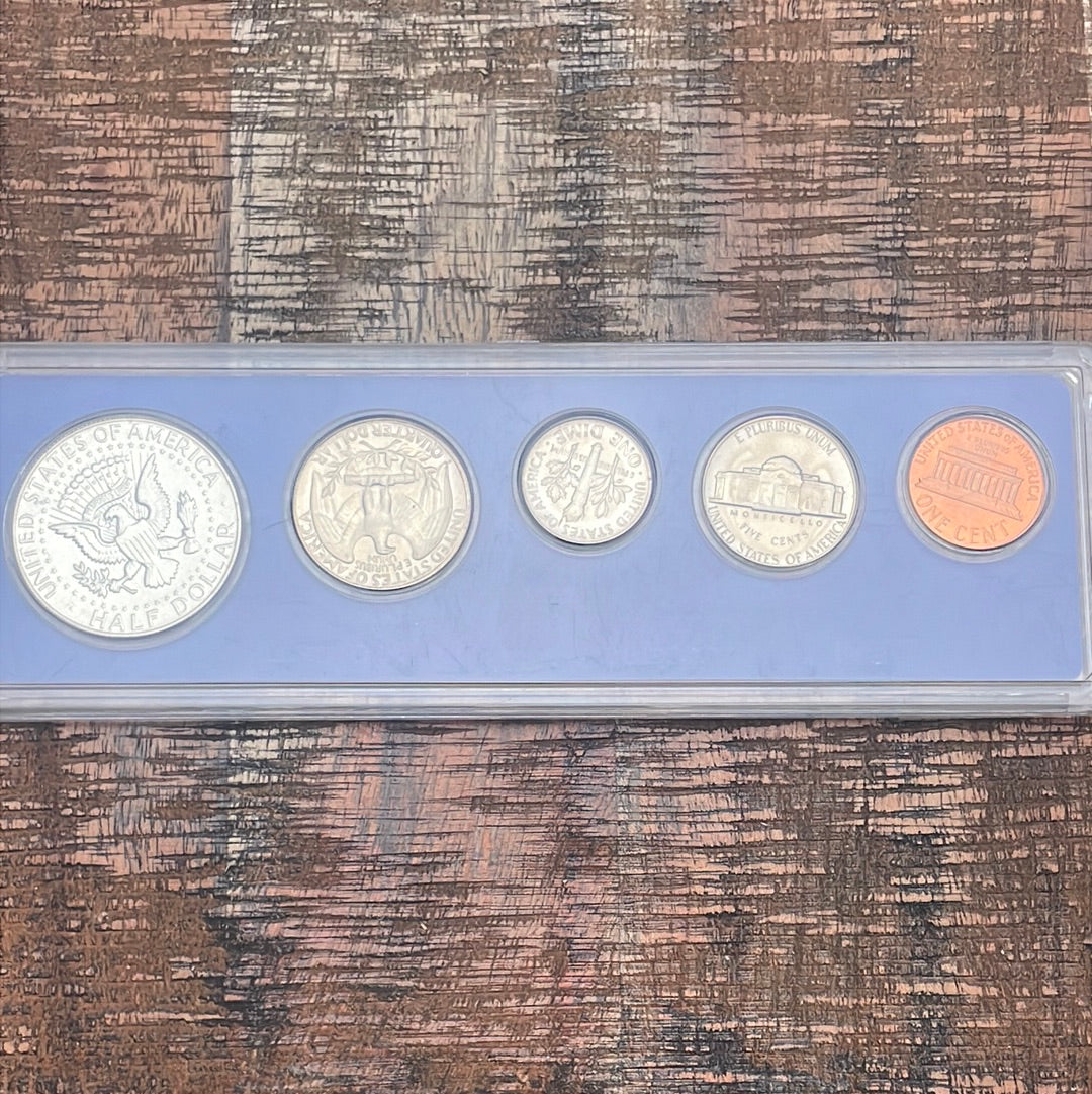 1967 Special Mint Set 5 coins~40% Silver Half Dollar