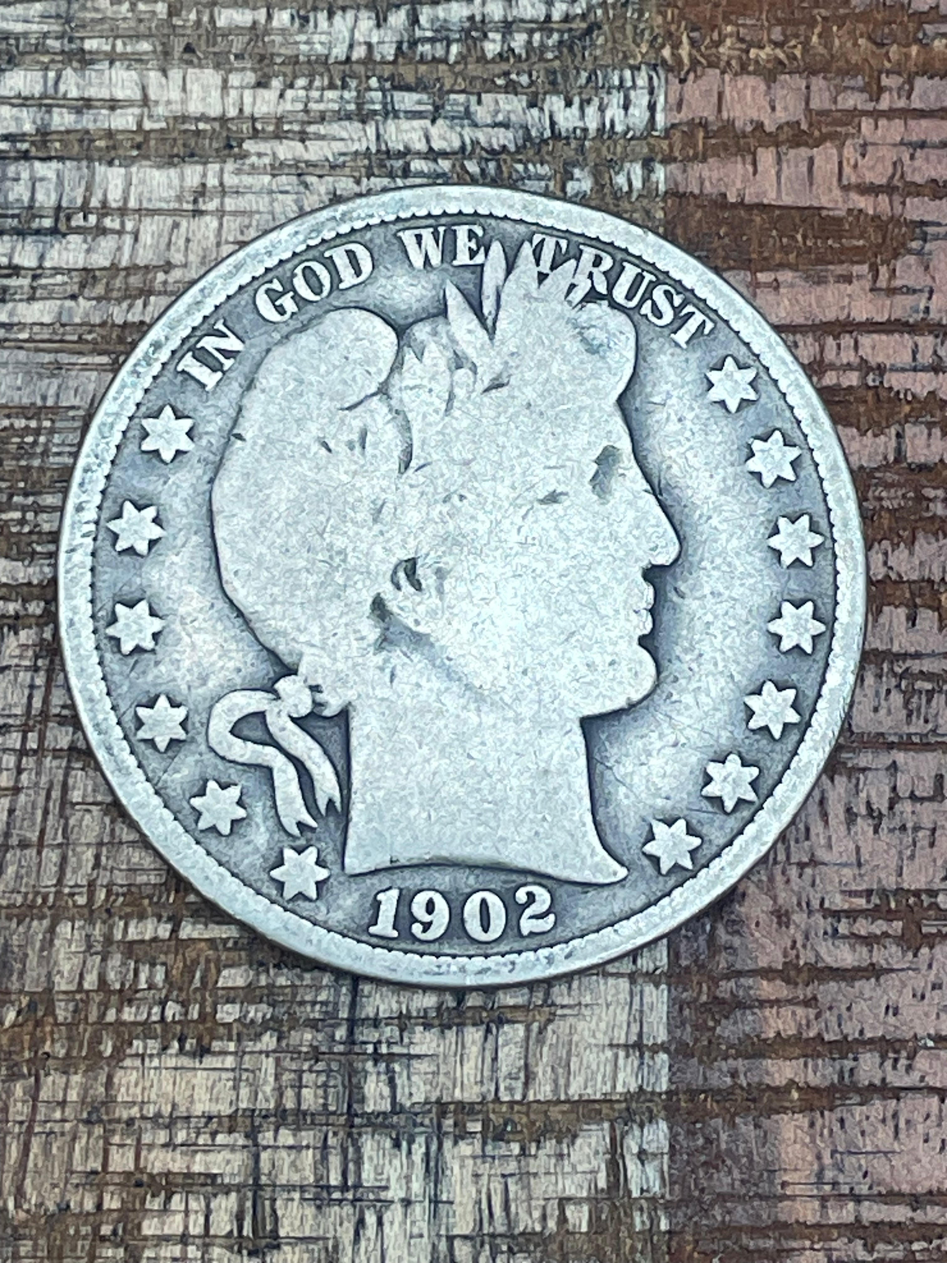 1902 50C US Barber Half Dollar