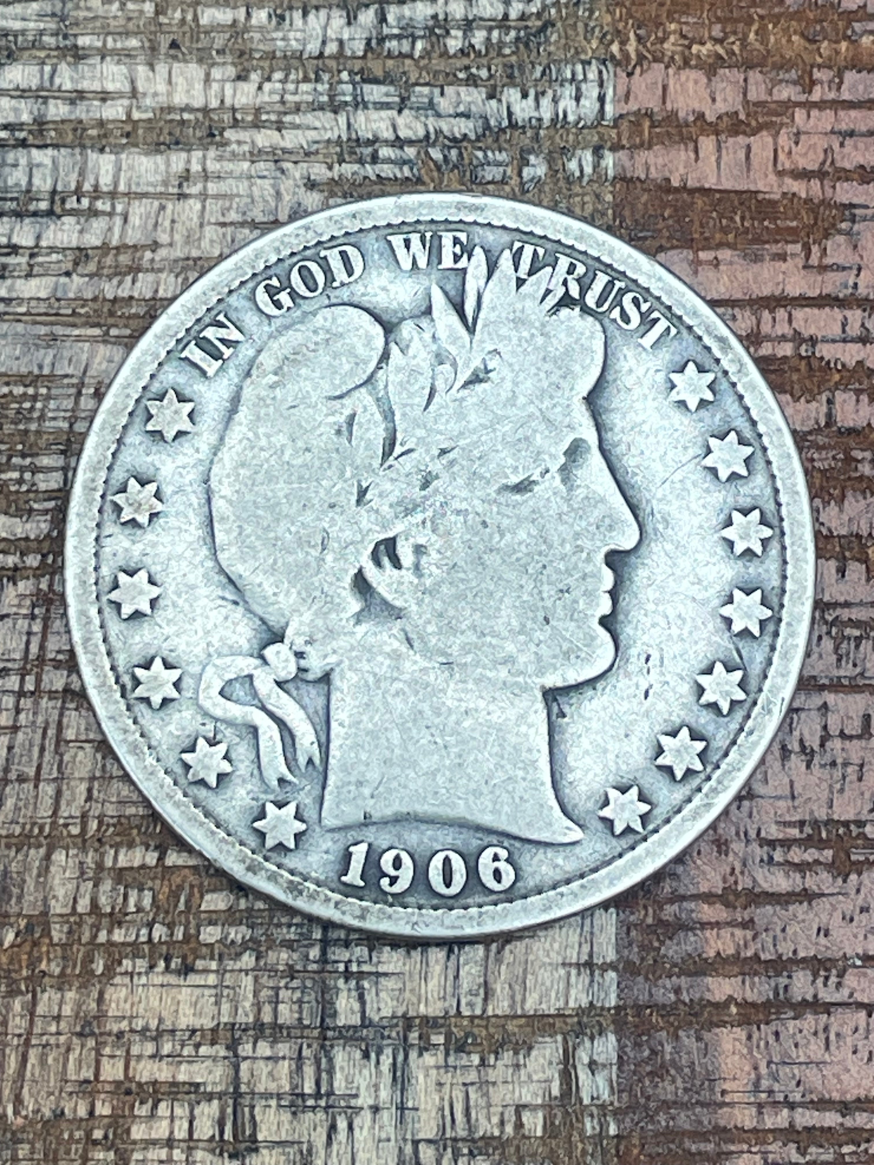 1906 50C US Barber Half Dollar