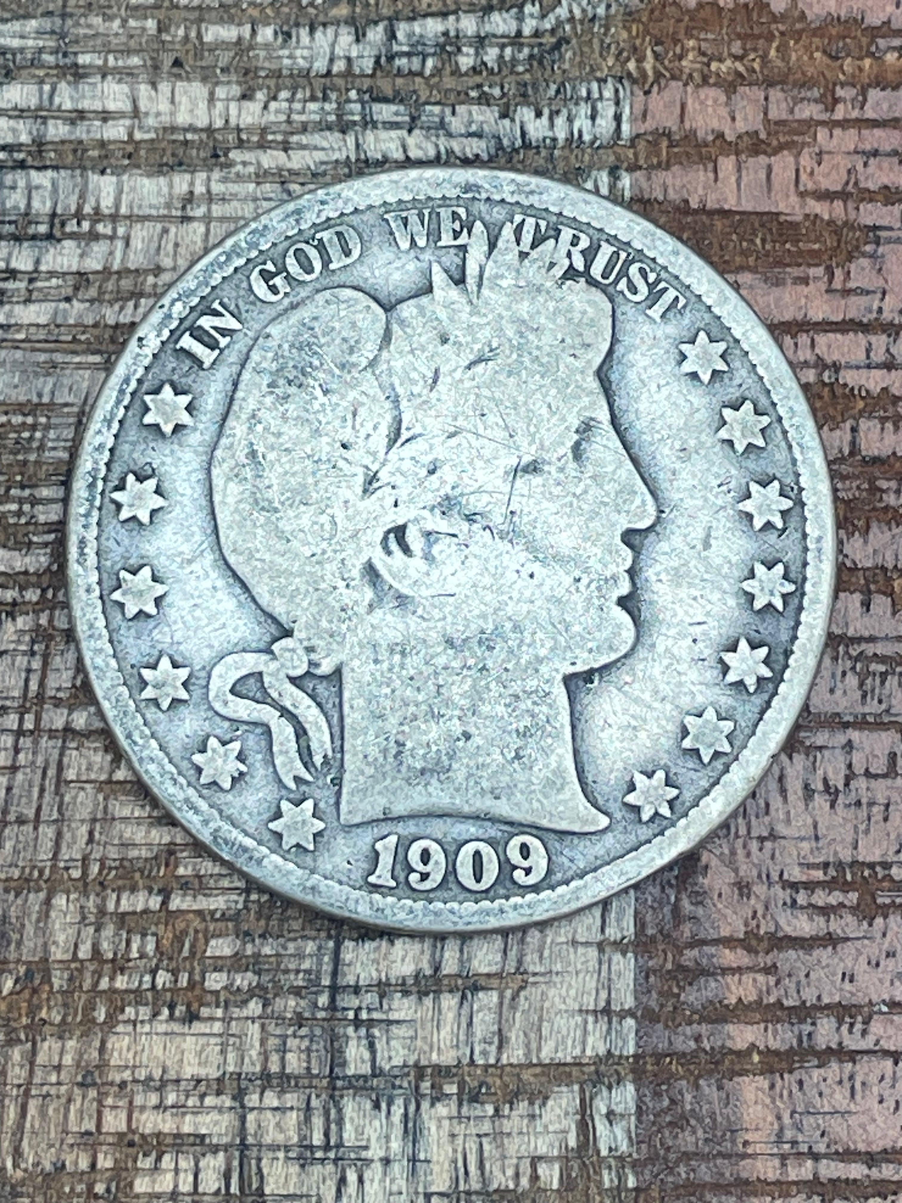 1909-O 50C US Barber Half Dollar