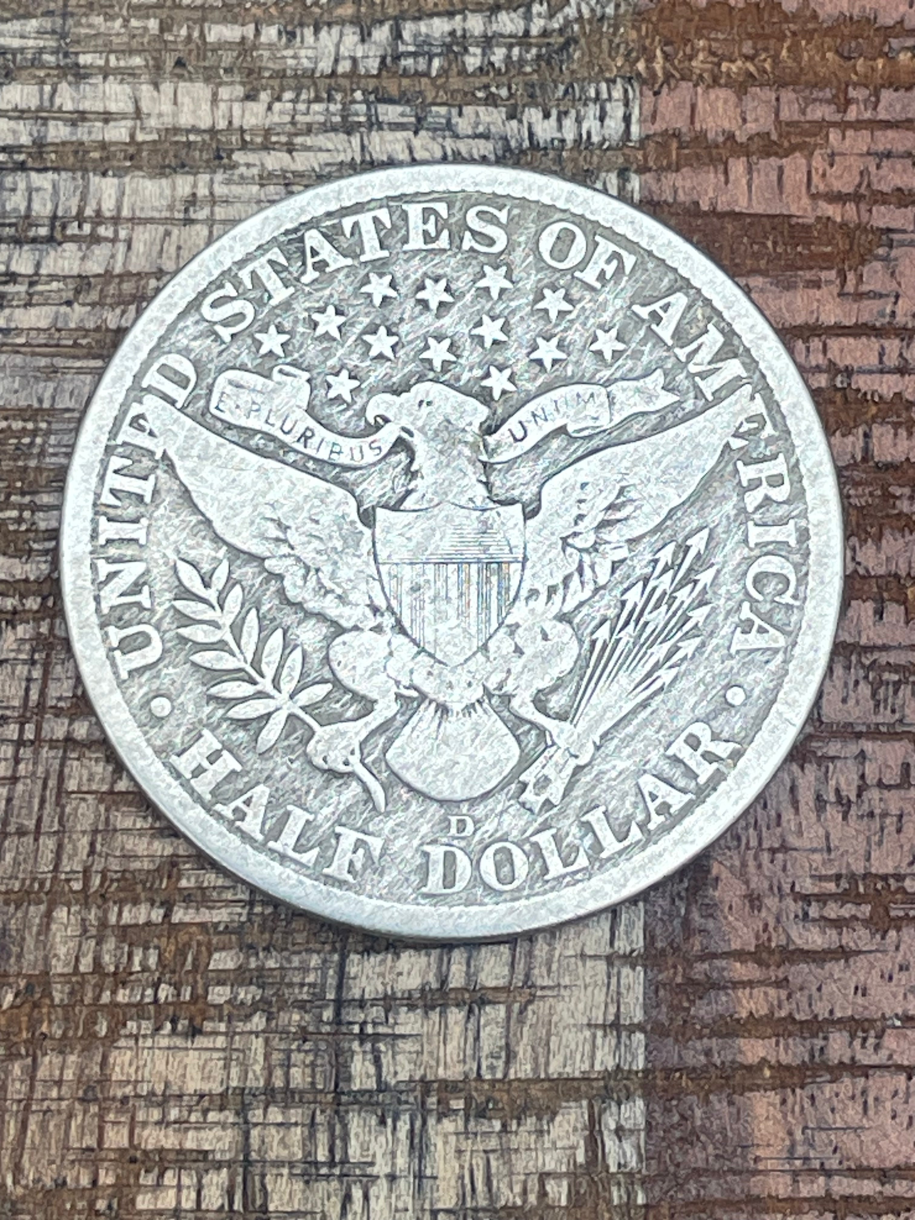 1915-D 50C US Barber Half Dollar