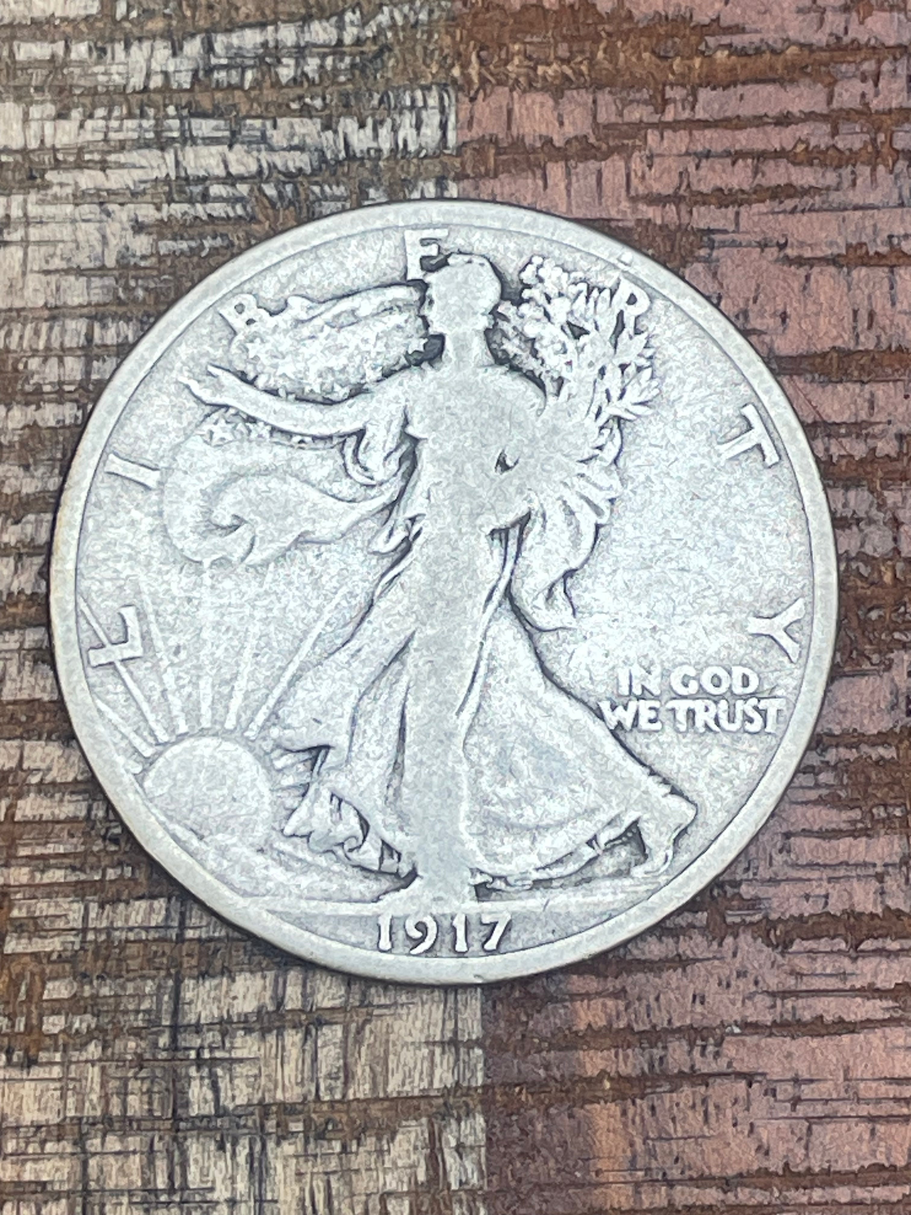 1917-D 50c Walking Liberty Half Dollar