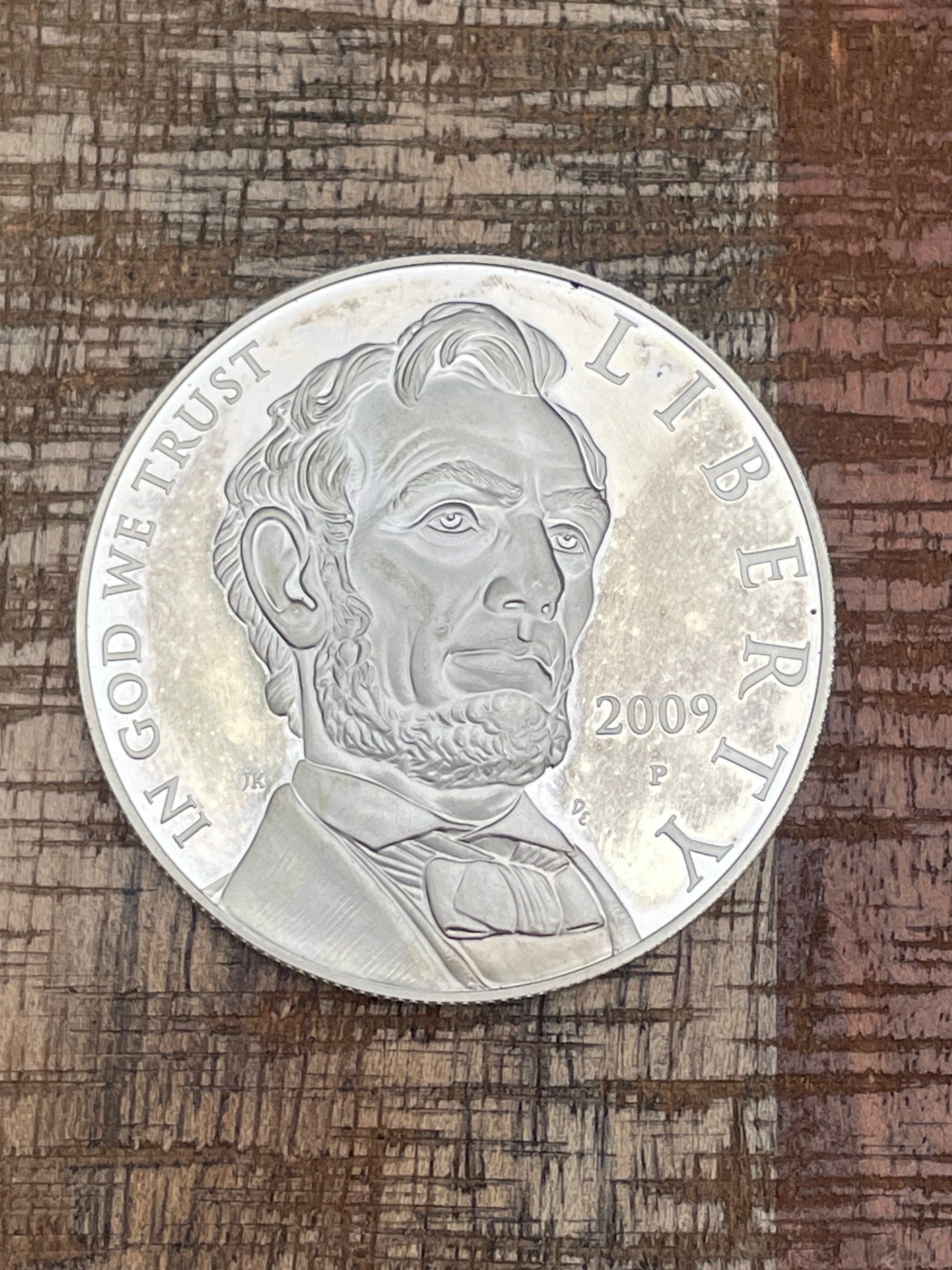 2009 Abraham Lincoln Commemorative Silver Dollar~ Proof Silver Dollar ~ NO OGP NO COA