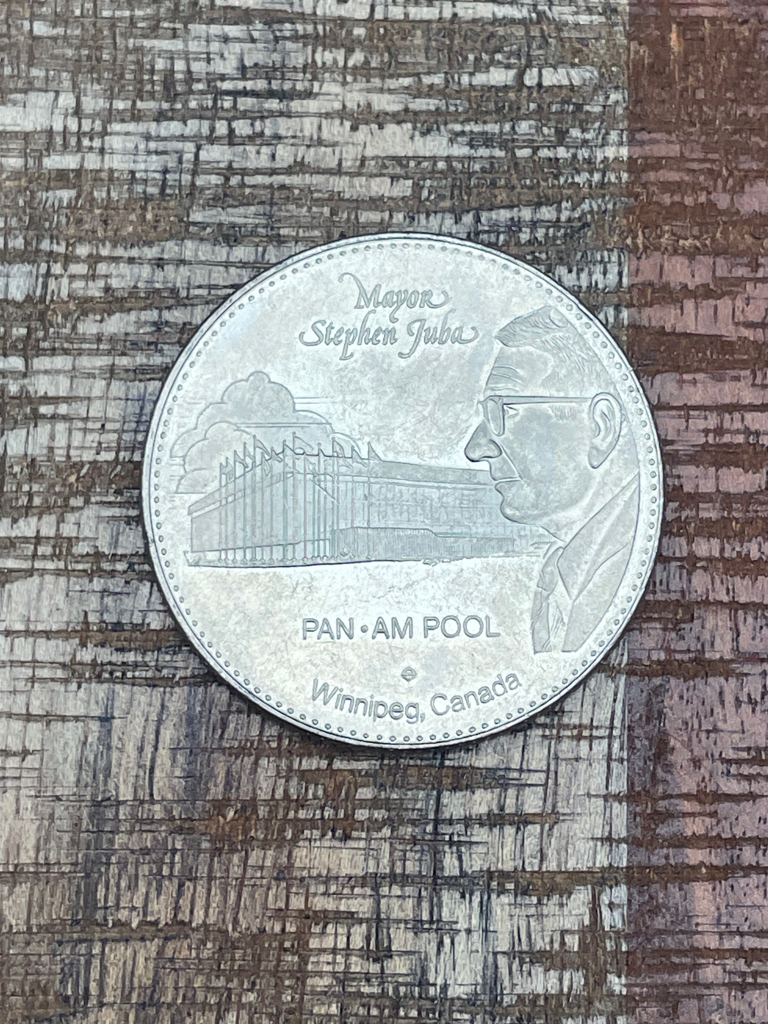 1977 Jubalee Red River Dollar Token - York Boat - Pan-Am Pool Winnipeg MB