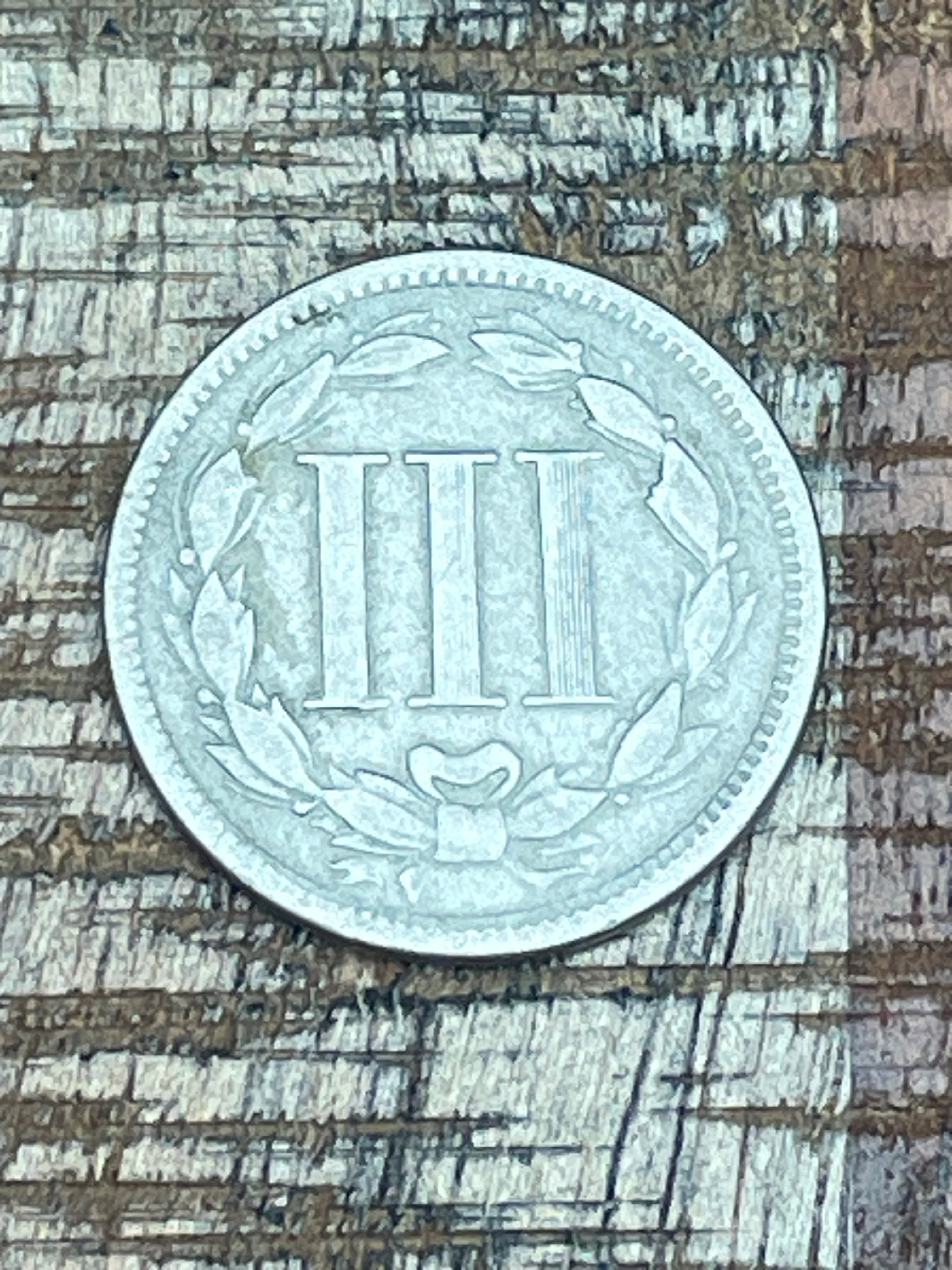 1866 3CN US Three Cent ~ Nickel